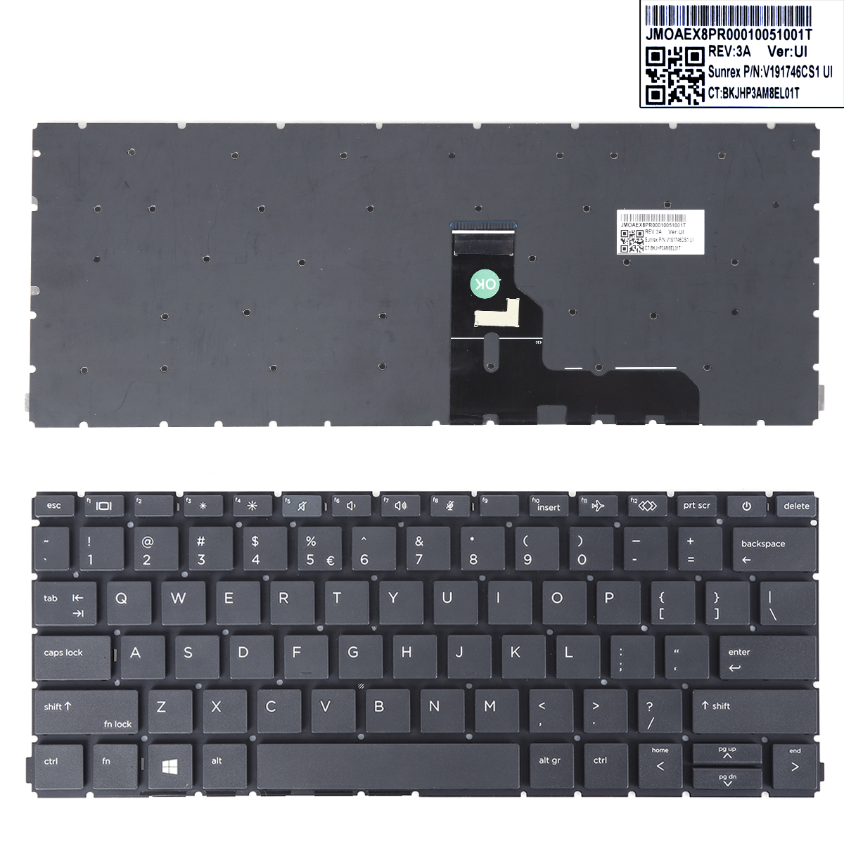 Picture of New Replacement Laptop Keyboard For HP  ProBook 430 G8  BLACK (Without Frame Win8) US Layout